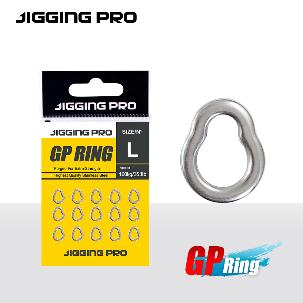 JIGGING PRO 15Pcs GP Solid Rin - огляд і ціна Fishing Equipment Cheap