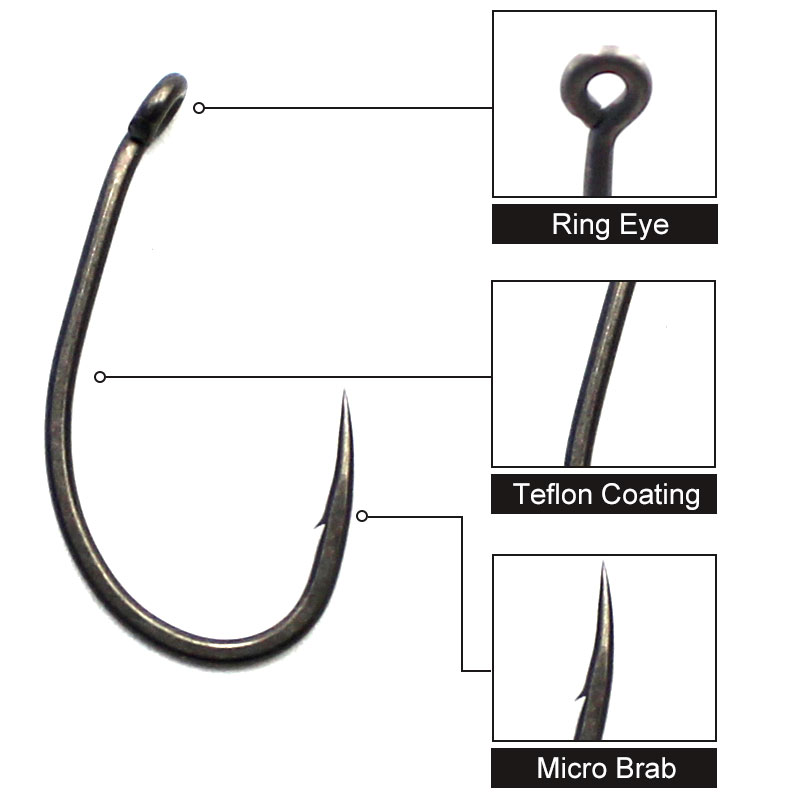 20PCS/Lot Carp fishing PTFE co - огляд і ціна Fishing Equipment Brands