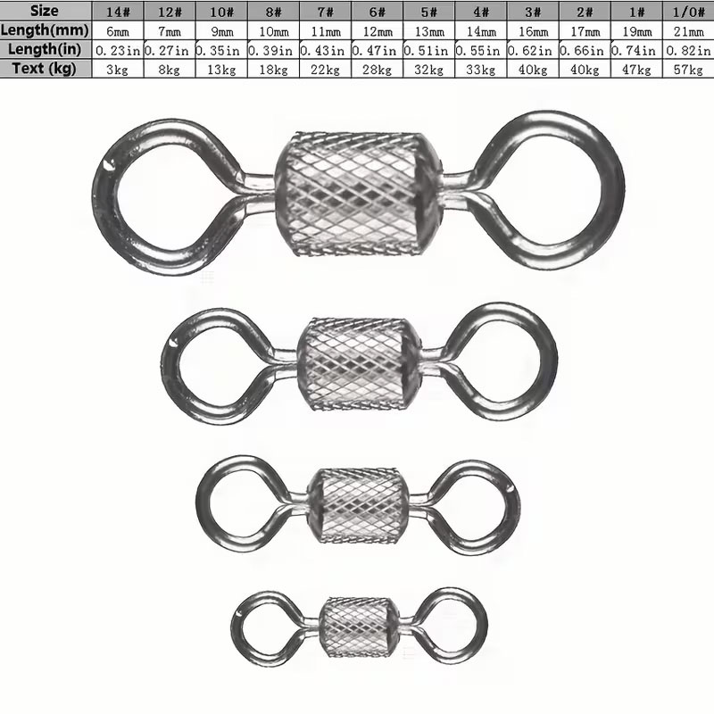 100PCS Fishing Swivels Ball Be - огляд і ціна Fishing Equipment Cheap