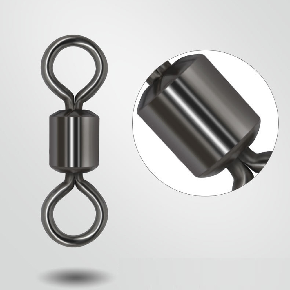 100pcs Bearing Swivel Fishing  - огляд і ціна Fishing Equipment Cheap