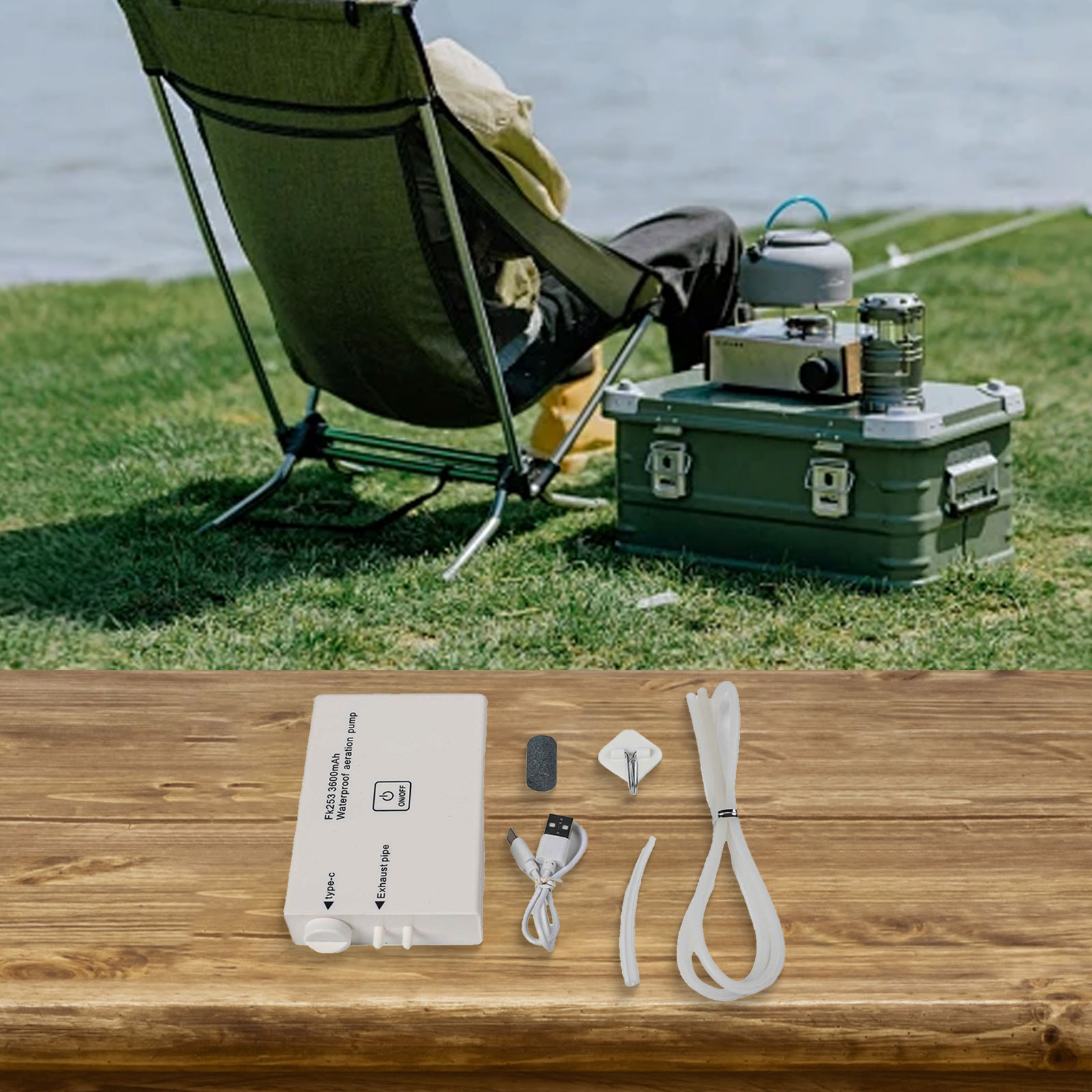 14*6*2.2cm Oxygen Pump Oxygen  - огляд і ціна Fishing Equipment Brands
